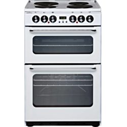 New World ES550DOm 55cm Electric Double Oven Cooker in White